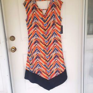 Bluet women's sleeveless aztec design dress size XL NWT
